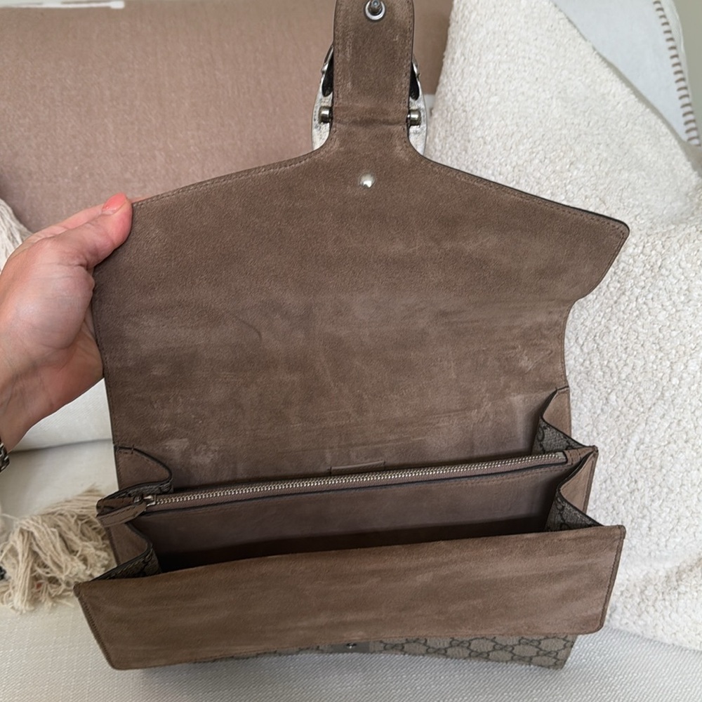 NEW Gucci Dionysus GG Supreme Suede Logo Handbag - Picture 7 of 11